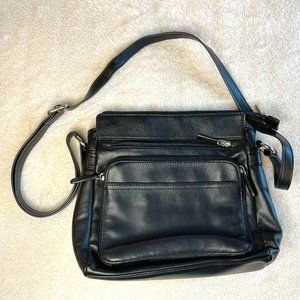 Giani Bernini Black Leather Shoulder Bag